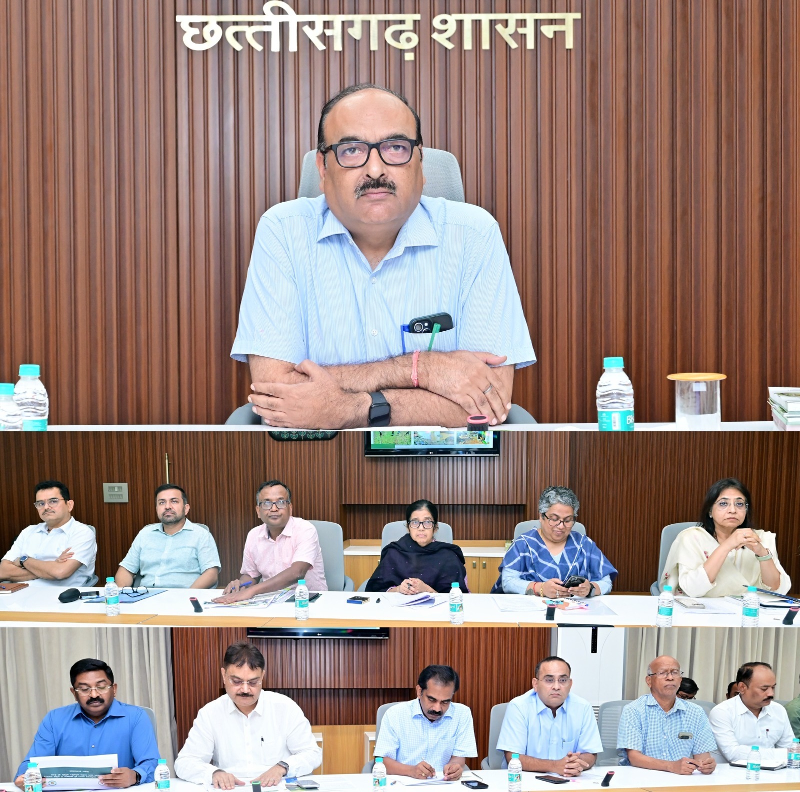 Chhattisgarh Chief Secretary Shri Vikas Sheel Calls for Climate-Resilient Rural Action Plans at Gram Panchayat Level